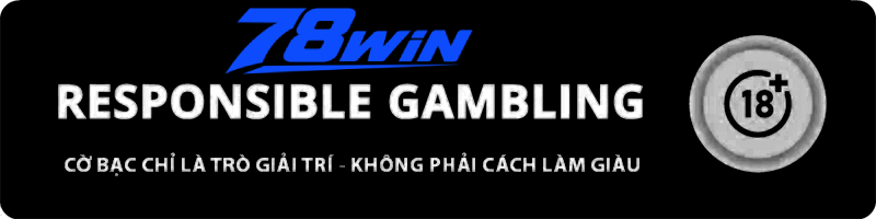 78WIN responsible gambling banner